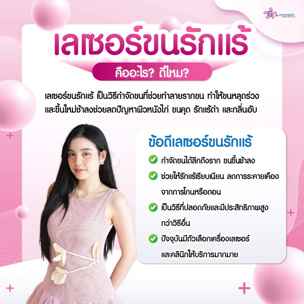 เลเซอร์ขนรักแร้ ดีไหม