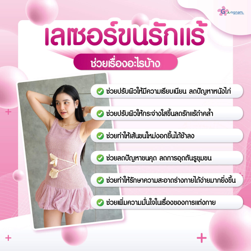 เลเซอร์รักแร้ ช่วยอะไร